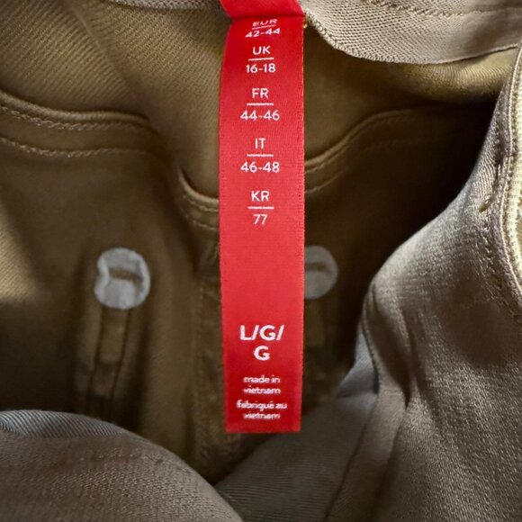 SPANX Stretch Twill Straight Leg Pants Size Large Brown‎ - Picture 5 of 9